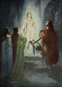 Han så en vakker kvinne, fra 'The Stories of Wagner's Operas' av J. Walker McSpadden (1874-1960), 1905