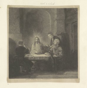 Maaltijd te Emmaus Samling av åttifem originaltrykk (serietittel) av Ferdinand Lehman