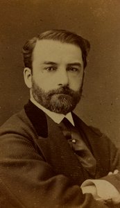 Portrett av Léon Joseph Florentin Bonnat, fransk maler; besøkskort