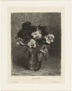 Fioler i en vase Blomster (tittel på objekt)