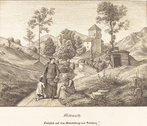 Onsdag - Gangsti på Mönchsberg-bukten Salzburg (onsdag - Gangsti på Mönchsberge nær Salzburg)