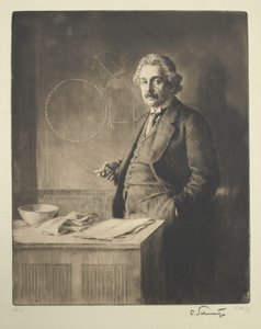 Portrett av Albert Einstein 1879-1955, 1921
