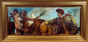 Allegory of the Painting Industry av Eugene Delacroix (1798-1863) av Ferdinand Victor Eugene Delacroix