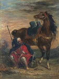 Arabisk rytter av Ferdinand Victor Eugene Delacroix