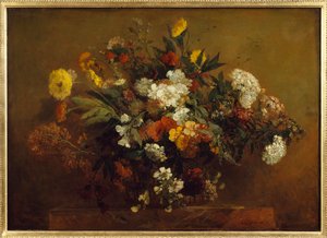 Blomsterbukett. Maleri av Eugene Delacroix (1798-1863) av Ferdinand Victor Eugene Delacroix