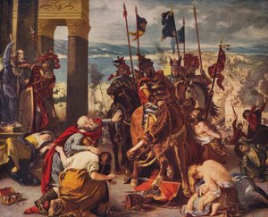 Korsfarernes inntog i Konstantinopel, 1840, c1915 av Ferdinand Victor Eugene Delacroix