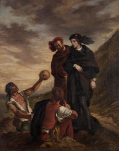 Hamlet og Horatio på kirkegården av Ferdinand Victor Eugene Delacroix