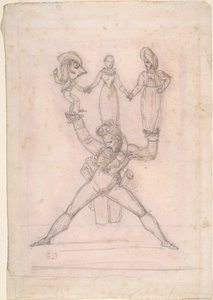 italiensk teater av Ferdinand Victor Eugene Delacroix