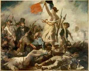 Liberty leader the People, 28. juli av Ferdinand Victor Eugene Delacroix