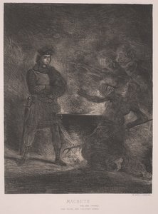 Macbeth (etsing) av Ferdinand Victor Eugene Delacroix