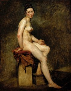 Mademoiselle Rose Sittende Naken