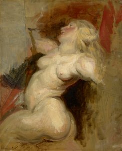 Nereid (kopi etter Rubens), ca. 1822 av Ferdinand Victor Eugene Delacroix