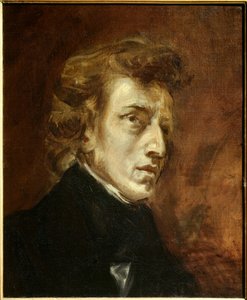 Portrett av Frederic Chopin av Ferdinand Victor Eugene Delacroix