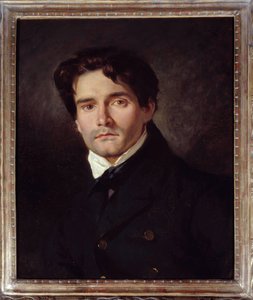 Portrett av maleren Louis Rieser av Ferdinand Victor Eugene Delacroix