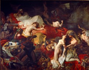 Sardanapalus død av Ferdinand Victor Eugene Delacroix