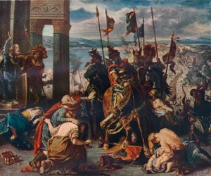 Korsfarernes inntog i Konstantinopel, 1840, 1911 av Ferdinand Victor Eugene Delacroix