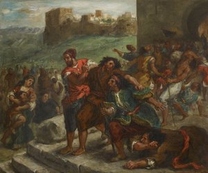 Fanatikerne i Tanger, 1857 av Ferdinand Victor Eugene Delacroix
