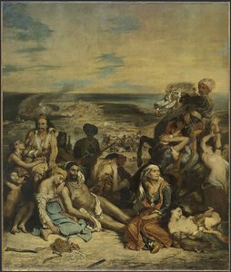 Massakren på Chios, 1824. av Ferdinand Victor Eugene Delacroix