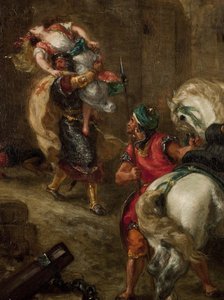 Voldtekten av Rebecca av Ferdinand Victor Eugene Delacroix