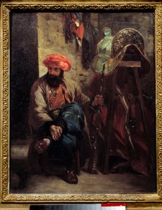 Den tyrkiske salen Maleri av Eugene Delacroix (1798-1863) 1825 Søn. 0,41x0,33 m . av Ferdinand Victor Eugene Delacroix