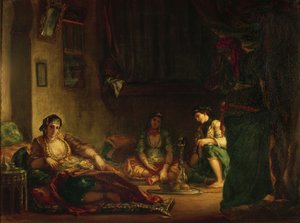 Kvinnene i Alger i deres harem, 1847-49