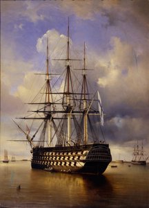 Det russiske slagskipet Imperator Aleksandr I, keiser Alexander I, 1840