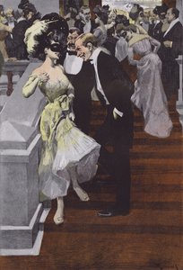 Bal Pare (farge litho) av Ferdinand von Reznicek