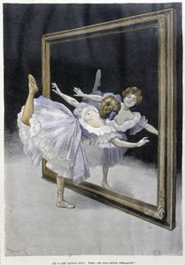 Klassisk dans: danser gjør øvelser foran et speil - nd, tysk doc.