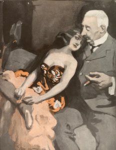 Vil du gifte deg med meg, feit jente? Oh go, bedre å kjøpe meg en kveldskåpe! av Ferdinand von Reznicek