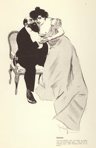 Mann med elskerinnen sin (litho) av Ferdinand von Reznicek