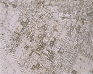 Kart over Firenze, 1731 av Ferdinando Ruggeri