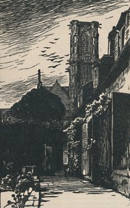 Nevers - katedraltårnet, 1919 av Fernand Chalandre