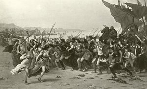 Vinnerne av Salamis (dyptrykk)