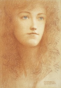 En ung engelsk kvinne av Fernand Khnopff