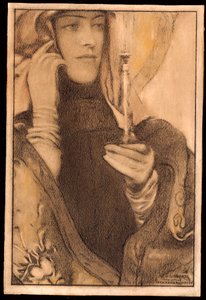 Røkelse, 1917 av Fernand Khnopff