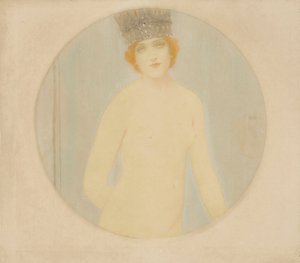 Nakendronning, ca. 1910.