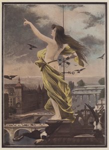 Værhanen (farge litho)