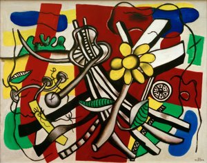 Gul blomst av Fernand Leger