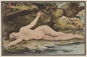 Tretti grader i skyggen (farge litho) av Fernand Lematte