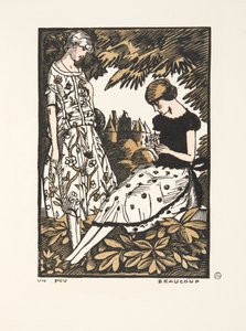 A Little, Many, from a Collection of Fashion Plates, 1920 (stensiltrykk) av Fernand Siméon