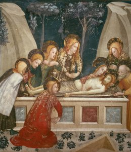Jesus i graven med apostlene og hans mor (fresco)