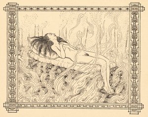 Brennoffer, plate 4, fra porteføljen "Signs of Life", pub. 1908 i Berlin av Fritz Heyder Verlag