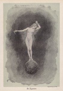 The Ball Runner (litho) av Fidus