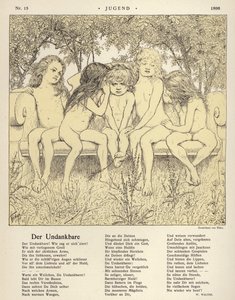 Den utakknemlige (litho) av Fidus