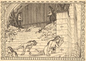 Før gjerningenes tempel, plate 7, fra porteføljen 