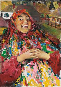 The Laughing Peasant (olje på lerret)