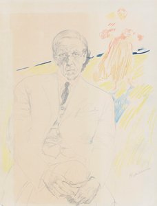 Selvportrett. av Filipp Andreyevich Malyavin