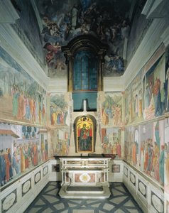 Italia, Firenze, Santa Maria del Carmine-kirken, Brancacci-kapellet av Filippino Lippi