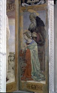 SS. Anthony og Lucy, detalj fra tabernaklet til Canto al Mercatale, 1498 av Filippino Lippi