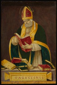 St. Augustine, ca. 1490 (tempera på panel) av Filippino Lippi